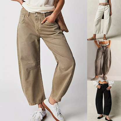 Noa – Wide-Leg Low-Rise Comfort Jeans for Women