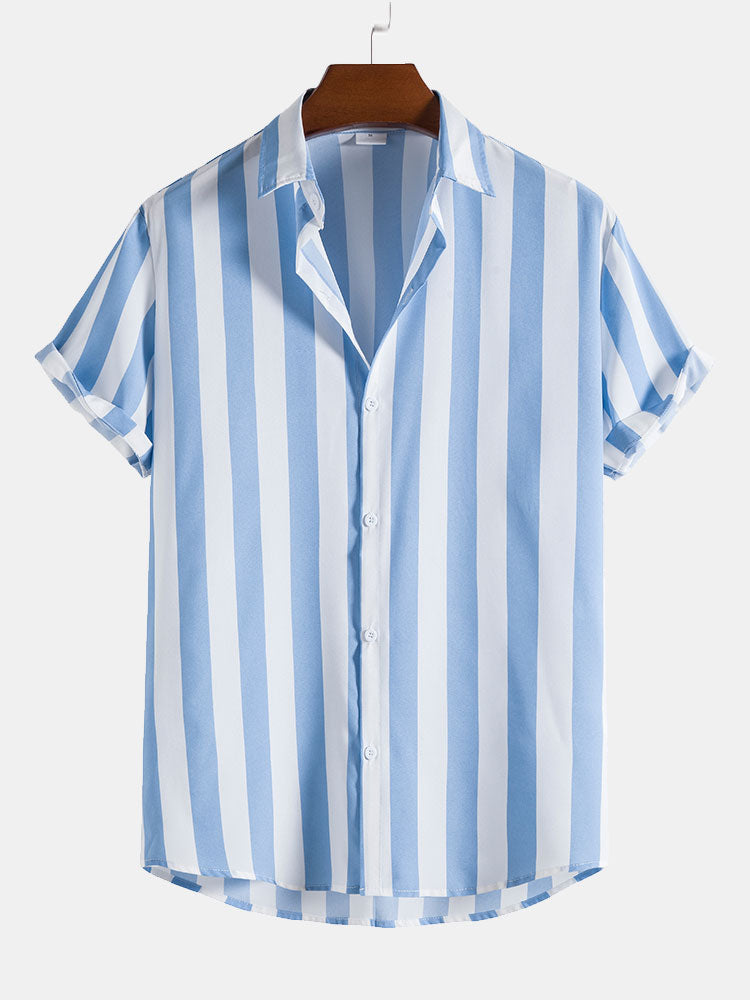 Lenny Men's Swim Set | Striped Shirt & Quick-Dry Shorts 2