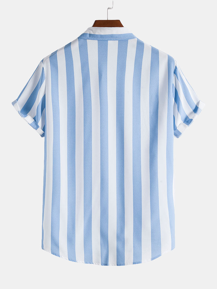 Lenny Men's Swim Set | Striped Shirt & Quick-Dry Shorts 3