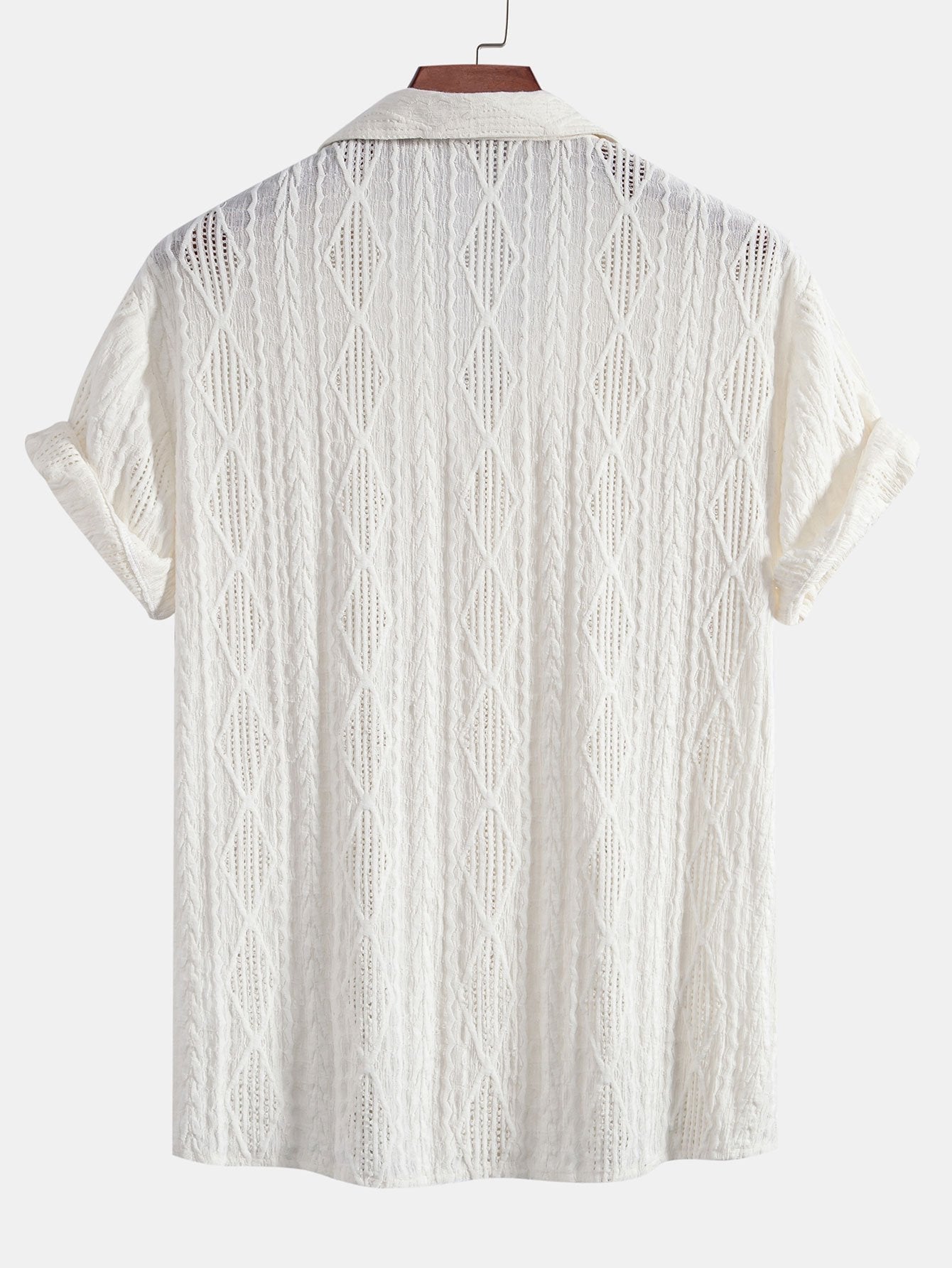 Geometric Jacquard Cuban Shirt – Lestaro