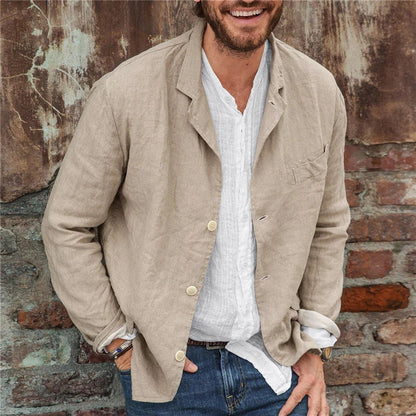 Lino Men's Blazer Jacket | Premium Linen, Casual Elegance 0
