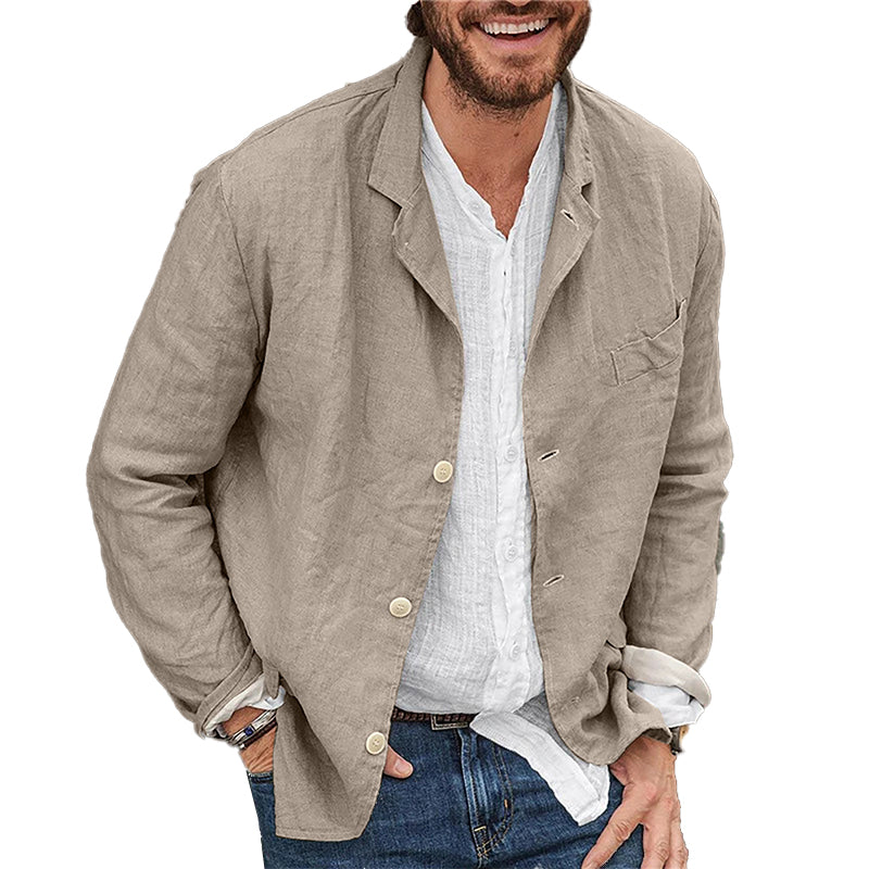 Lino Men's Blazer Jacket | Premium Linen, Casual Elegance 1