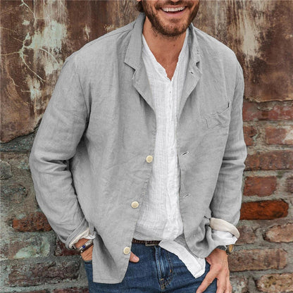 Lino Men's Blazer Jacket | Premium Linen, Casual Elegance 2