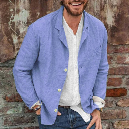 Lino Men's Blazer Jacket | Premium Linen, Casual Elegance 3