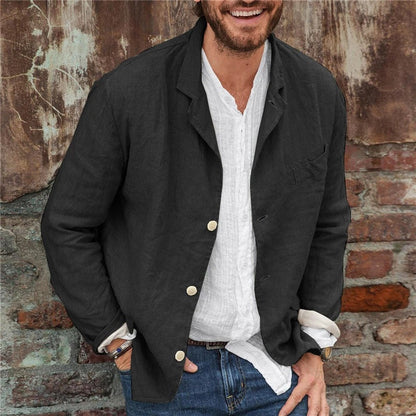 Lino Men's Blazer Jacket | Premium Linen, Casual Elegance 4