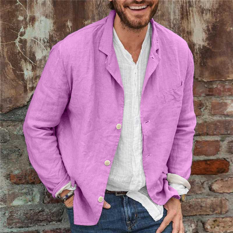 Lino Men's Blazer Jacket | Premium Linen, Casual Elegance 5