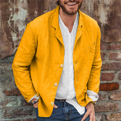 Lino Men's Blazer Jacket | Premium Linen, Casual Elegance 7