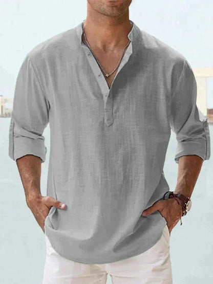 Lino Men's Linen Shirt | Breathable Casual Beachwear 11