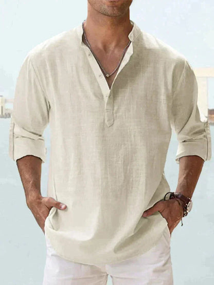 Lino Men's Linen Shirt | Breathable Casual Beachwear 12