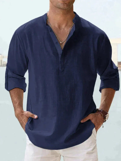 Lino Men's Linen Shirt | Breathable Casual Beachwear 5