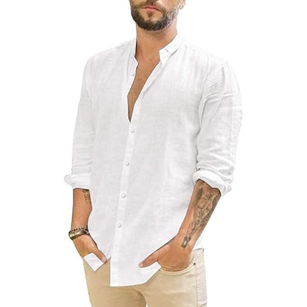 Lino Men's Linen Shirt | Breathable Fabric, Casual Style 0