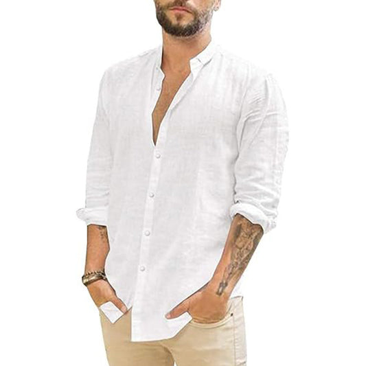 Lino Men's Linen Shirt | Breathable Fabric, Casual Style 0