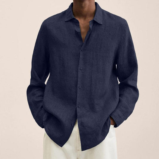 Lino Men's Linen Shirt | Breathable Fabric, Tailored Fit 0