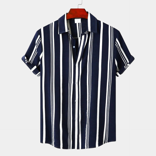 Lino Men's Linen Shirt | Classic Striped Design 0