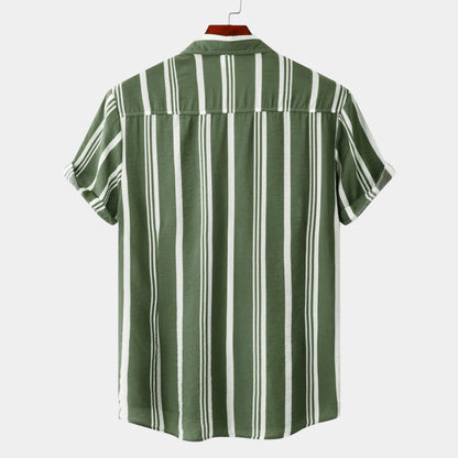 Lino Men's Linen Shirt | Classic Striped Design 7