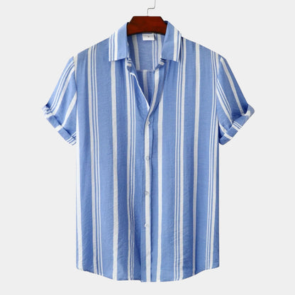 Lino Men's Linen Shirt | Classic Striped Design 8