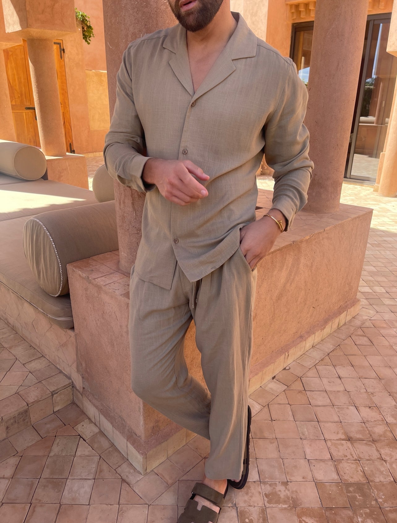 Lino Men's Loungewear Set | Premium Linen, Relaxed Fit 4