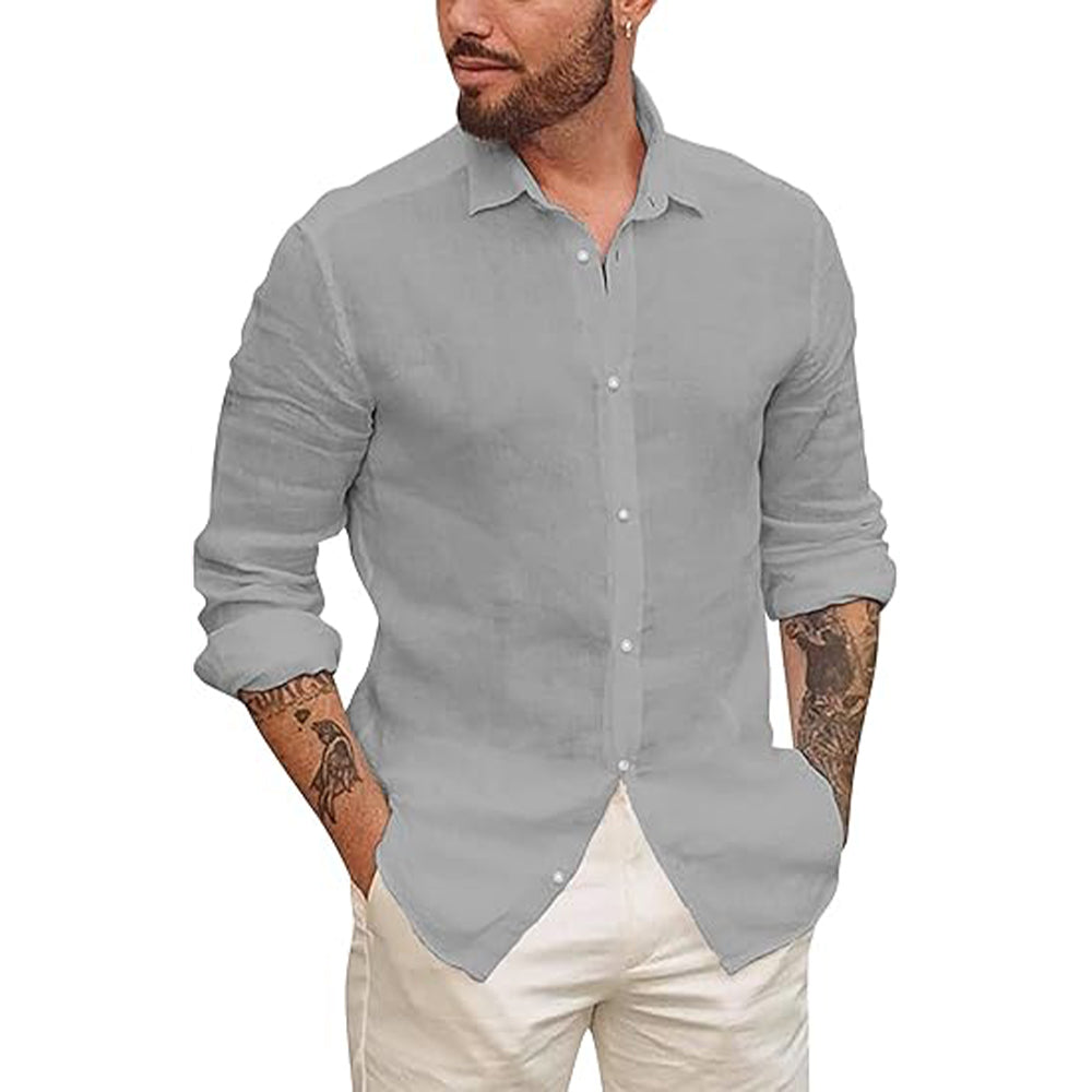 Lino Men's Shirt | Lightweight Linen Blend, Casual Style 3