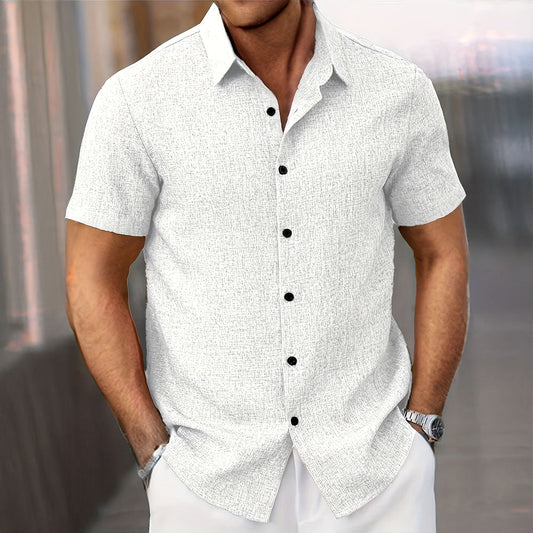 Lino Men's Short Sleeve Shirt | Lightweight Linen Blend 0