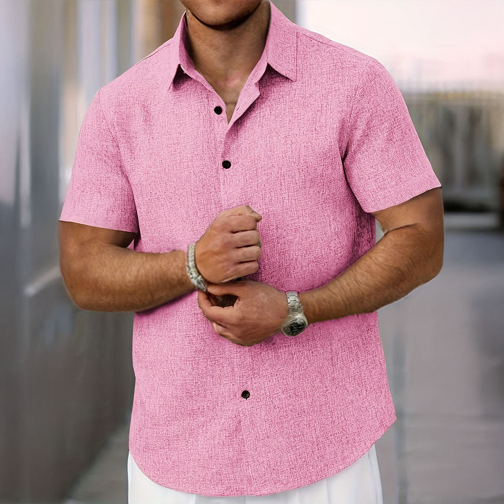 Lino Men's Short Sleeve Shirt | Lightweight Linen Blend 2
