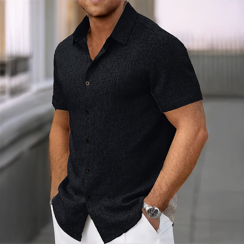 Lino Men's Short Sleeve Shirt | Lightweight Linen Blend 5