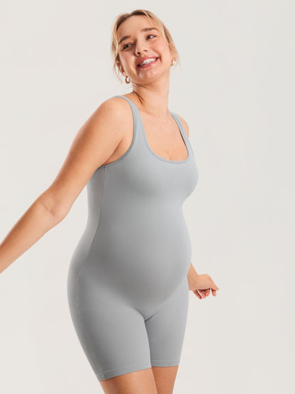 Ribbed Maternity Romper – Luvira
