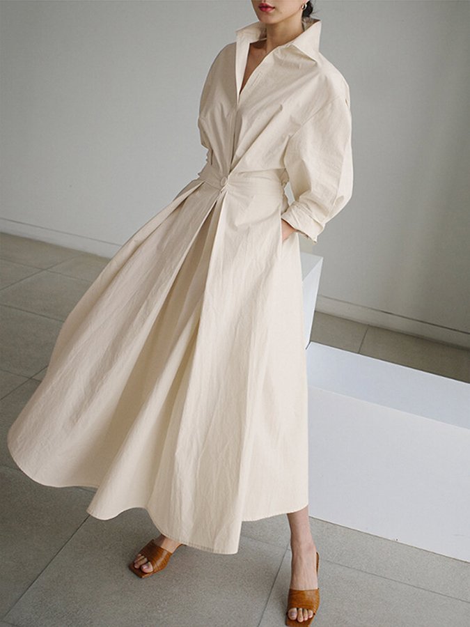 Mabel Women's Dress | Lightweight Fabric, Elegant Button Closure 1
