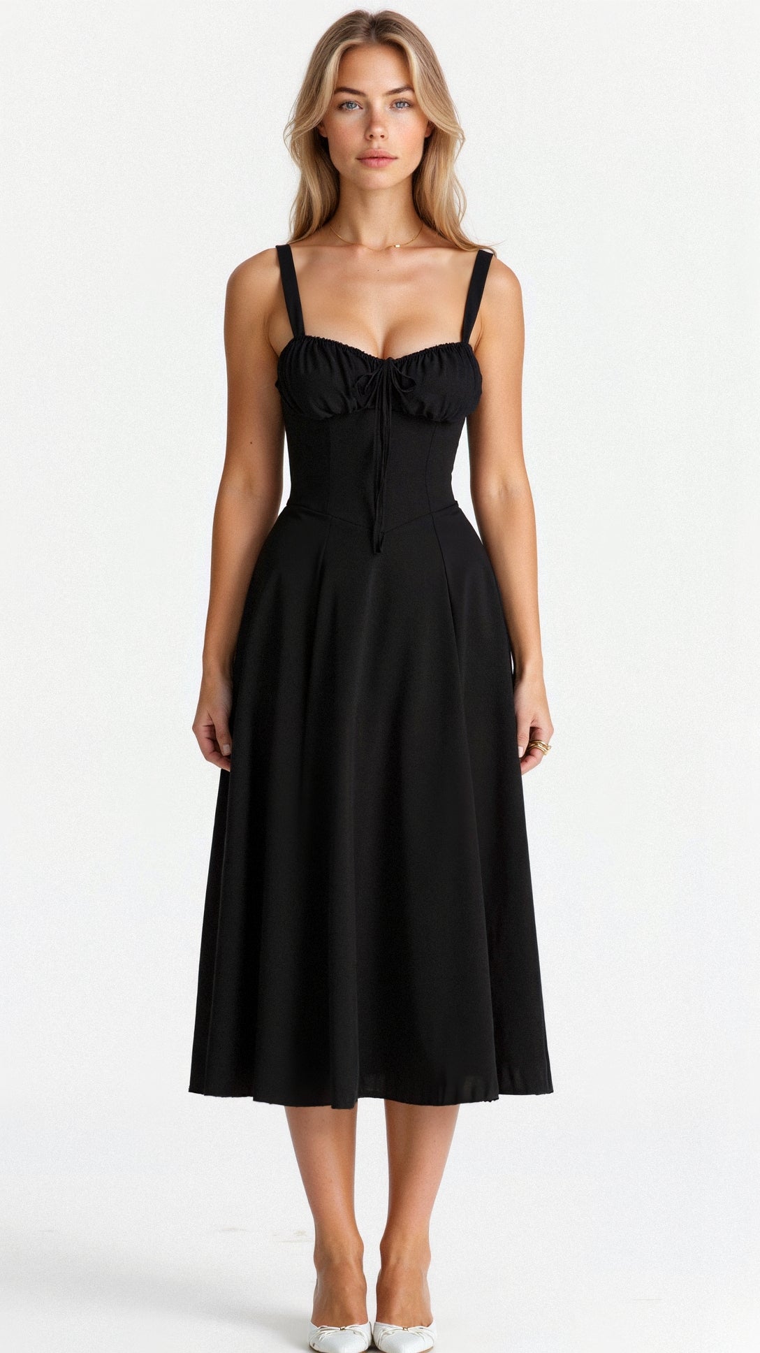 Mabel Women's Midi Dress | Corset Design, Elegant Summer Style 2