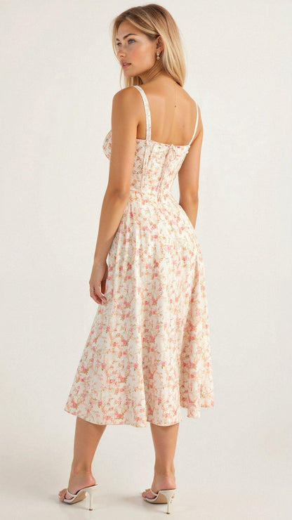 Mabel Women's Midi Dress | Corset Design, Elegant Summer Style 5