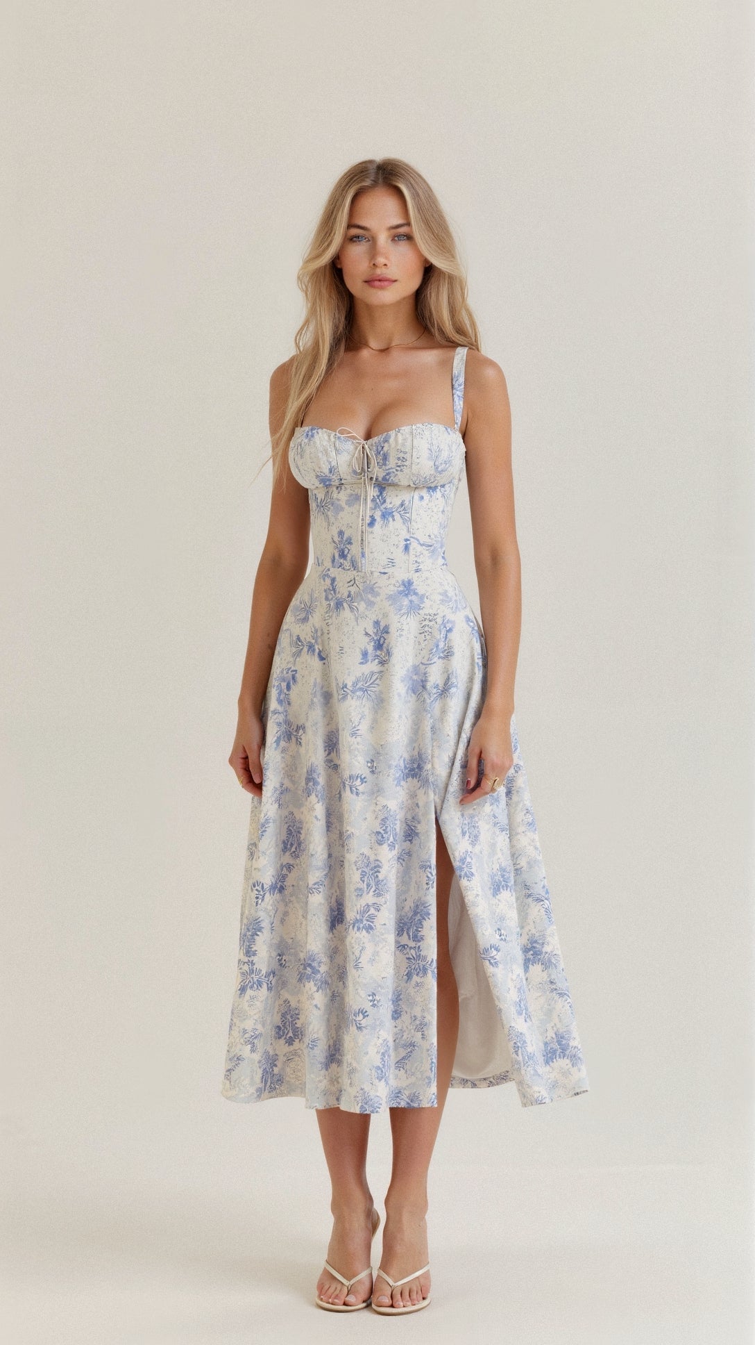 Mabel Women's Midi Dress | Corset Design, Elegant Summer Style 6