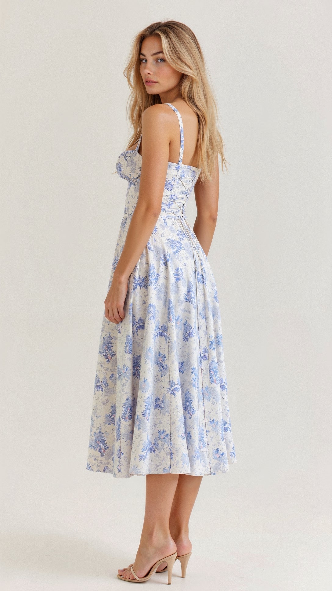 Mabel Women's Midi Dress | Corset Design, Elegant Summer Style 7