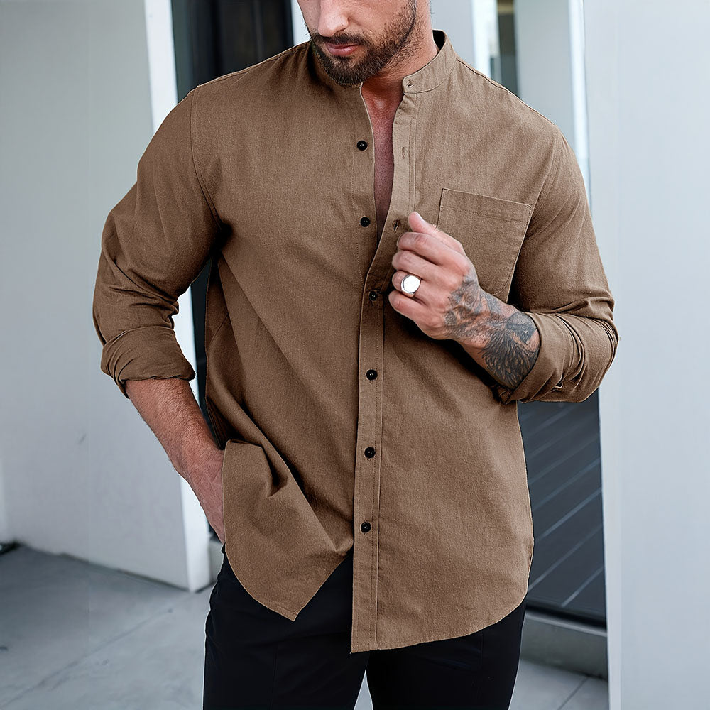 Mando Men's Button Up Shirt | Organic Fabric Blend 3