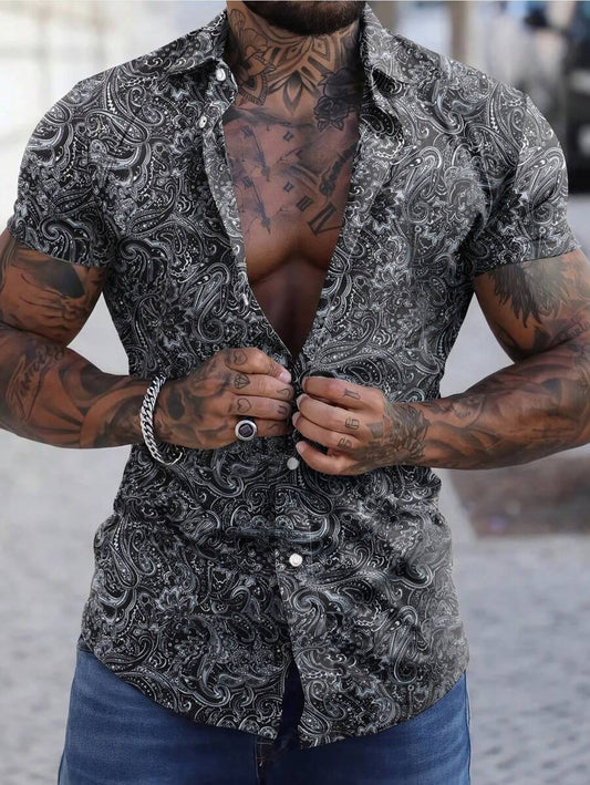 Retro Paisley Short Sleeve Shirt – Marvesco