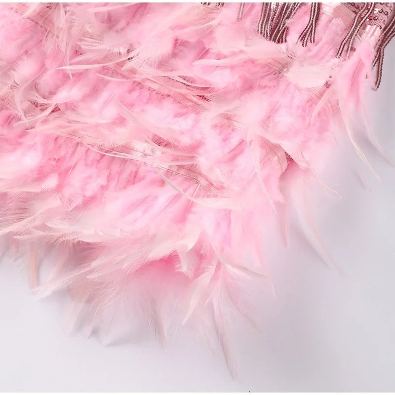 Mavi Women's Mini Dress | Feather Accents, Chic Silhouette 8