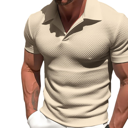Max Men's Polo Shirt | Zipped Collar, Casual Style 1