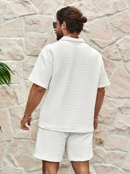 Max Men's Short Set | Waffle Knit, Casual 4