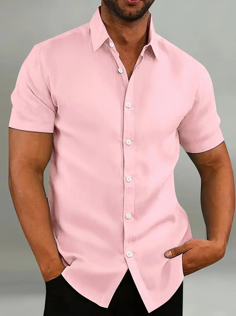 Max Men's Short Sleeve Button-Down Shirt | Lightweight Cotton 4