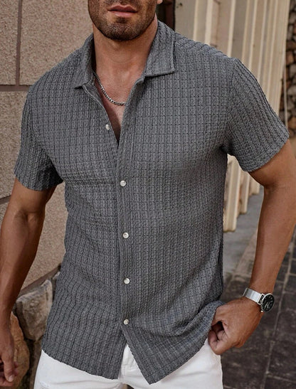 Max Men's Short Sleeve Shirt | Lightweight Linen Blend 12