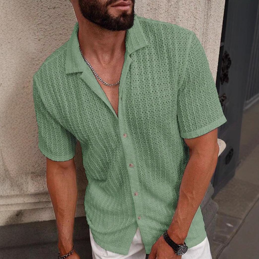 Max Men's Short Sleeve Shirt | Lightweight Linen Blend 3