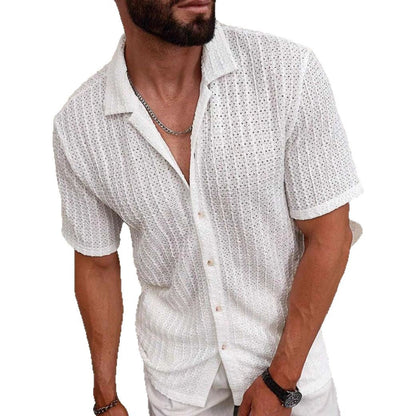 Max Men's Short Sleeve Shirt | Lightweight Linen Blend 5