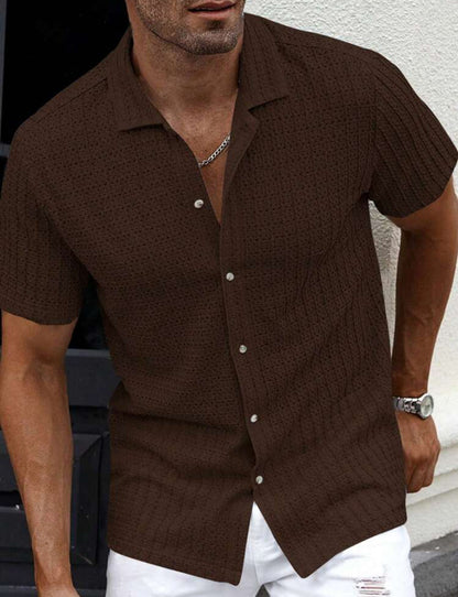 Max Men's Short Sleeve Shirt | Lightweight Linen Blend 7