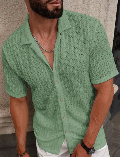 Max Men's Short Sleeve Shirt | Lightweight Linen Blend 9