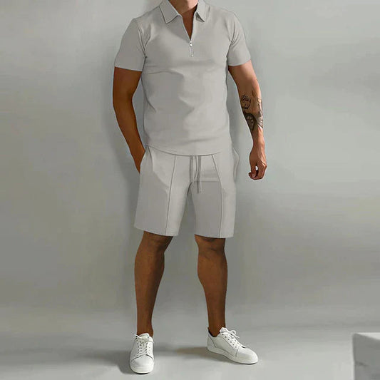 Max Men's Summer Set | Premium Polo and Shorts, Luxurious Fabric 0