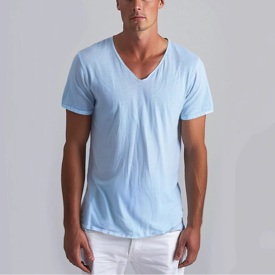 Max Men's V-Neck T-Shirt | Premium Cotton Blend, Casual 1