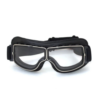 Max Unisex Motorcycle Goggles | Vegan Leather, Adjustable Fit 2