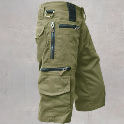 Clayton Men's Cargo Shorts | Durable Black Design with Adjustable Waistband