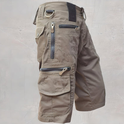 Clayton Men's Cargo Shorts | Durable Black Design with Adjustable Waistband