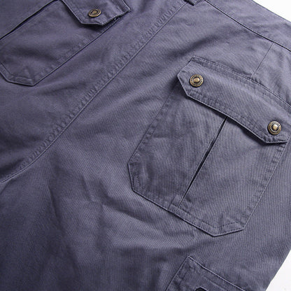 Clayton Men's Cargo Shorts | Durable Black Design with Adjustable Waistband