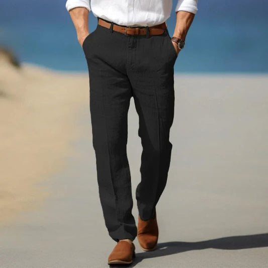Kinetic Men's Linen Pants | Relaxed Fit Lightweight & Breathable