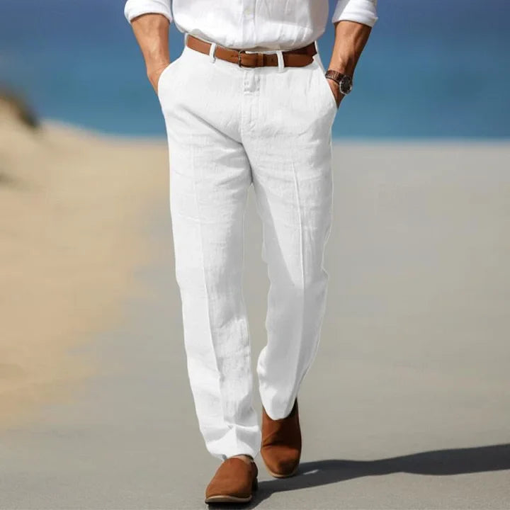 Kinetic Men's Linen Pants | Relaxed Fit Lightweight & Breathable